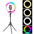 Luz circular rgb de 14 &#39;&#39; alimentada por USB com tripé